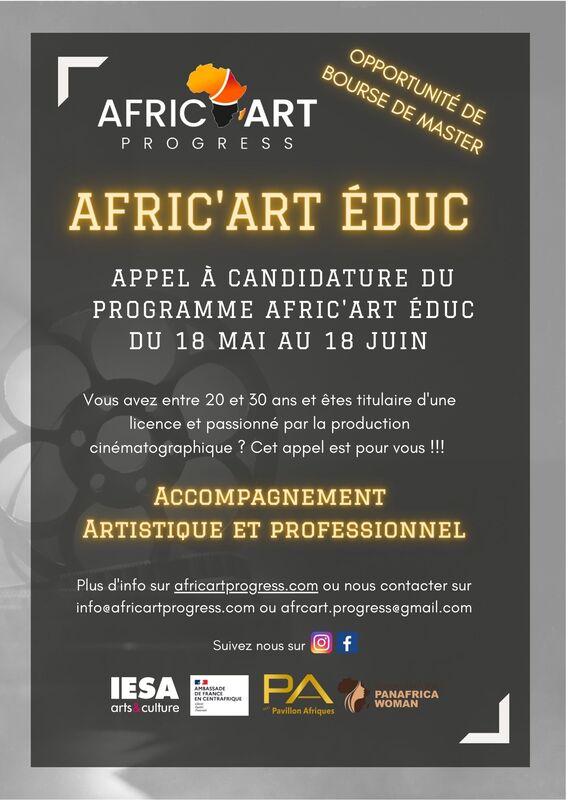 Appel à candidature du projet Afric’art Éduc